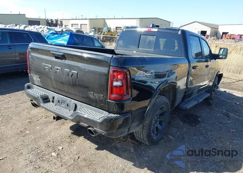 2025 Ram 1500 Big Horn 4X4 6'4 Box из США, поврежденный, VIN 1C6SRFMP2SN658960